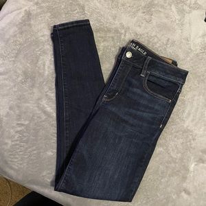American Eagle dark blue jeggings